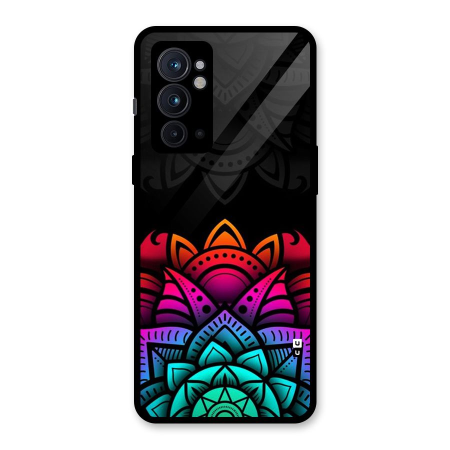 Wonderful Floral Glass Back Case for OnePlus 9RT 5G