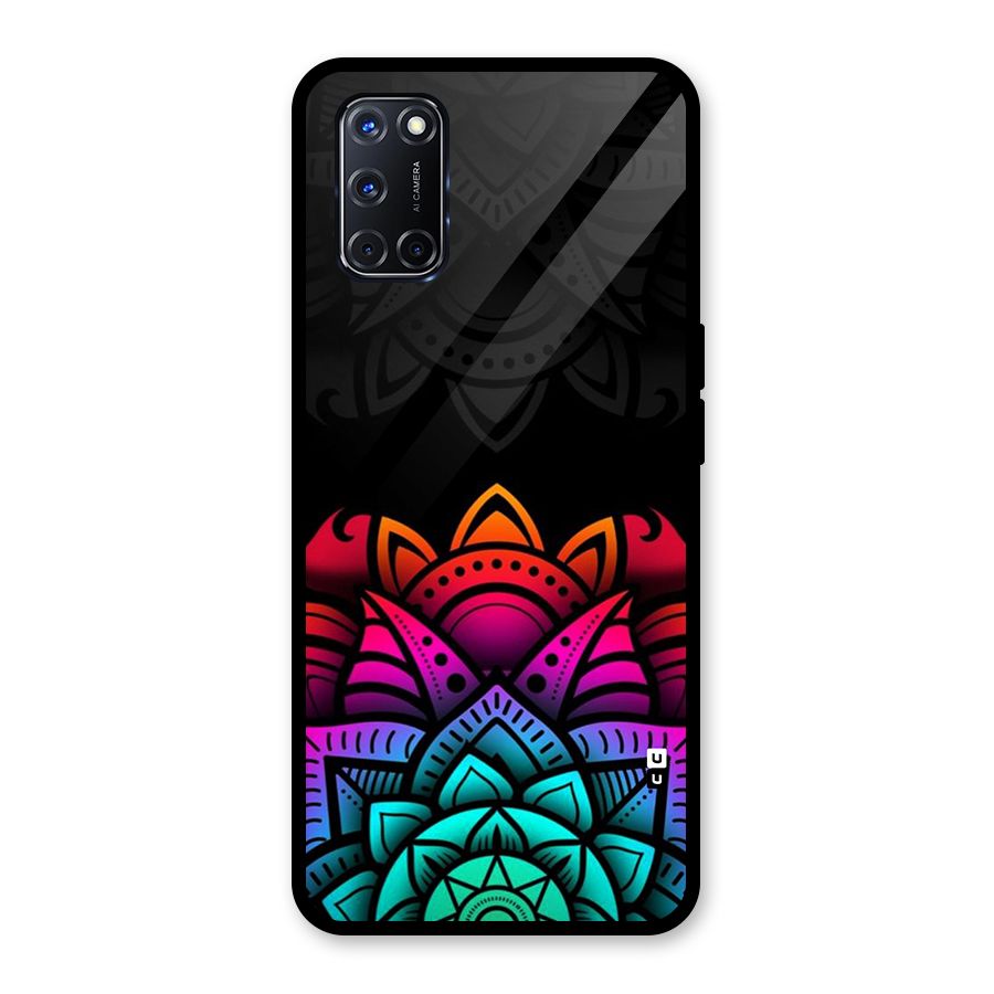 Wonderful Floral Glass Back Case for Oppo A52