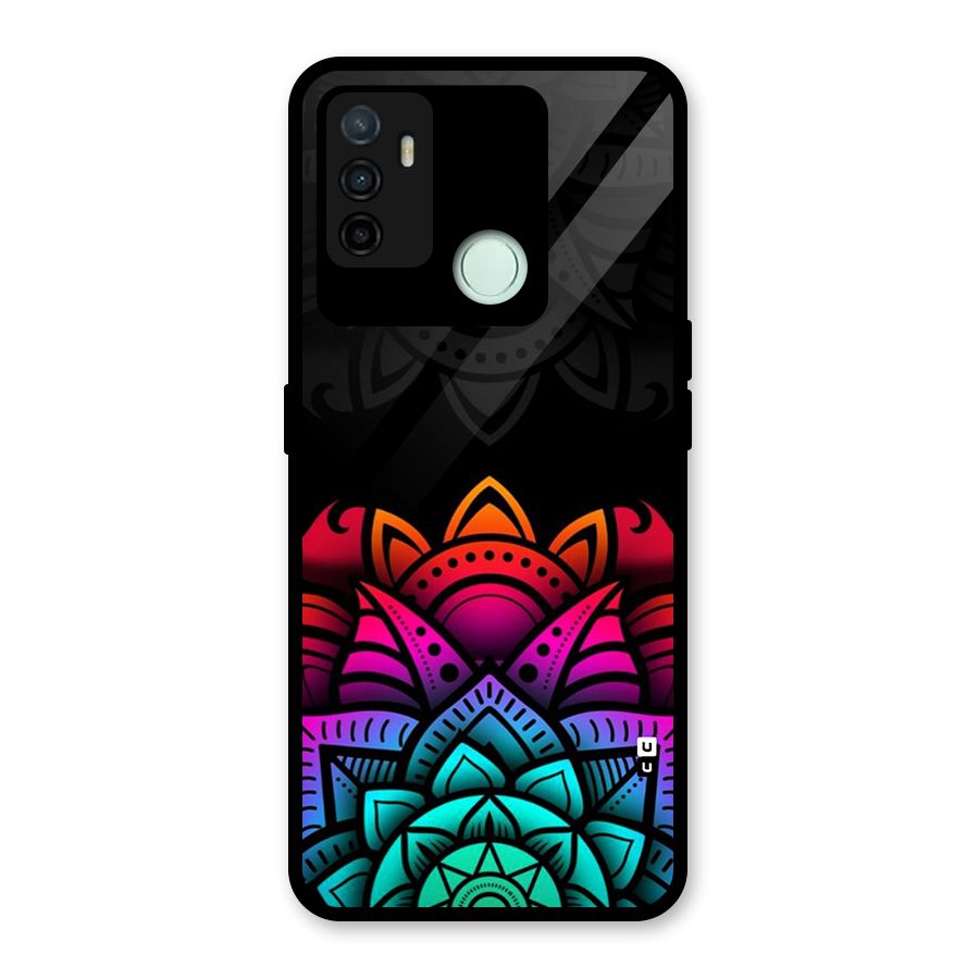 Wonderful Floral Glass Back Case for Oppo A53