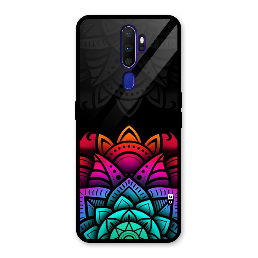 Wonderful Floral Glass Back Case for Oppo A9 (2020)