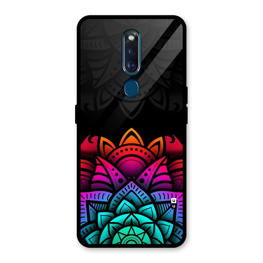 Wonderful Floral Glass Back Case for Oppo F11 Pro