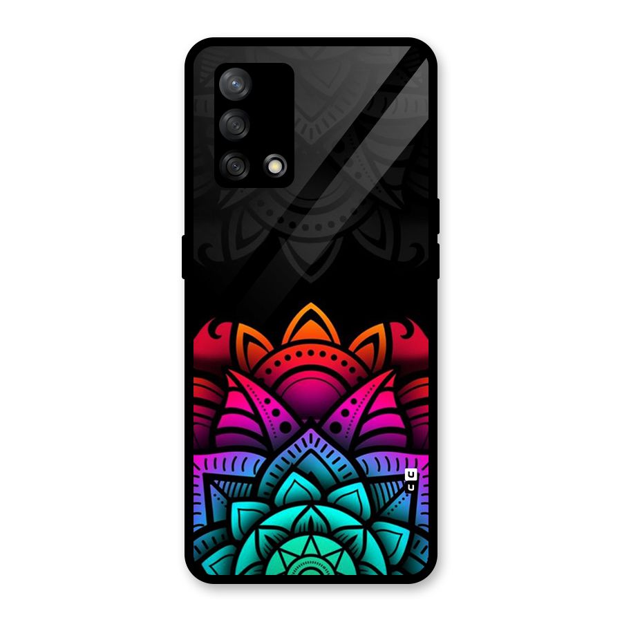 Wonderful Floral Glass Back Case for Oppo F19s