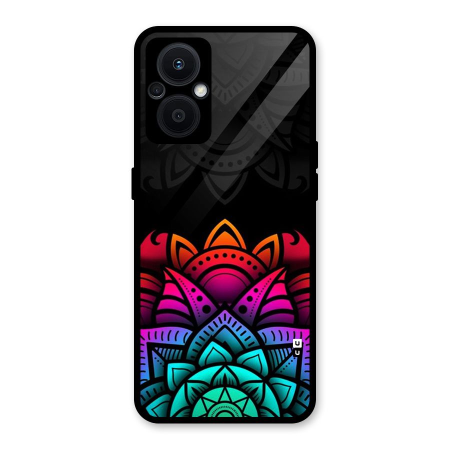 Wonderful Floral Glass Back Case for Oppo F21s Pro 5G