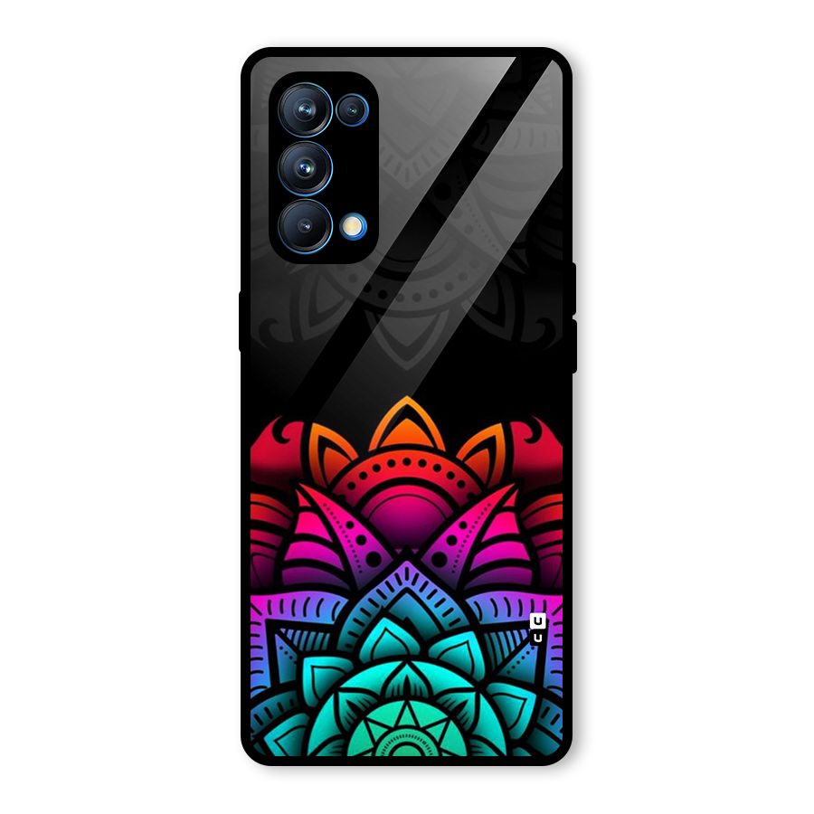 Wonderful Floral Glass Back Case for Oppo Reno5 Pro 5G