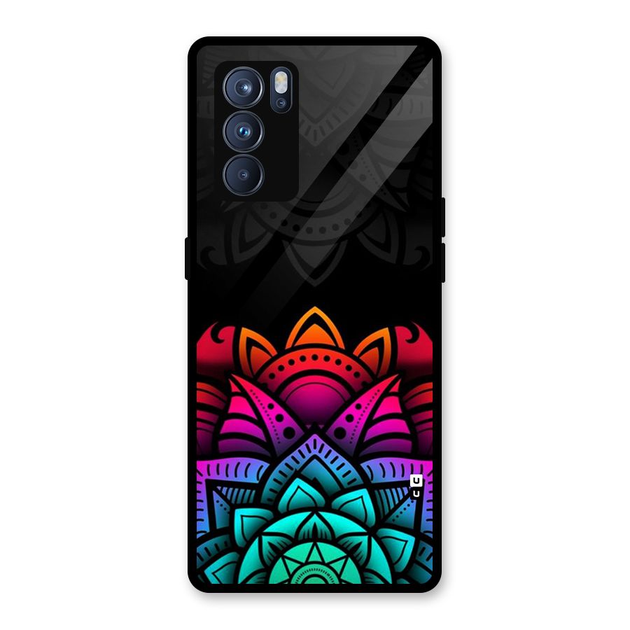 Wonderful Floral Glass Back Case for Oppo Reno6 Pro 5G