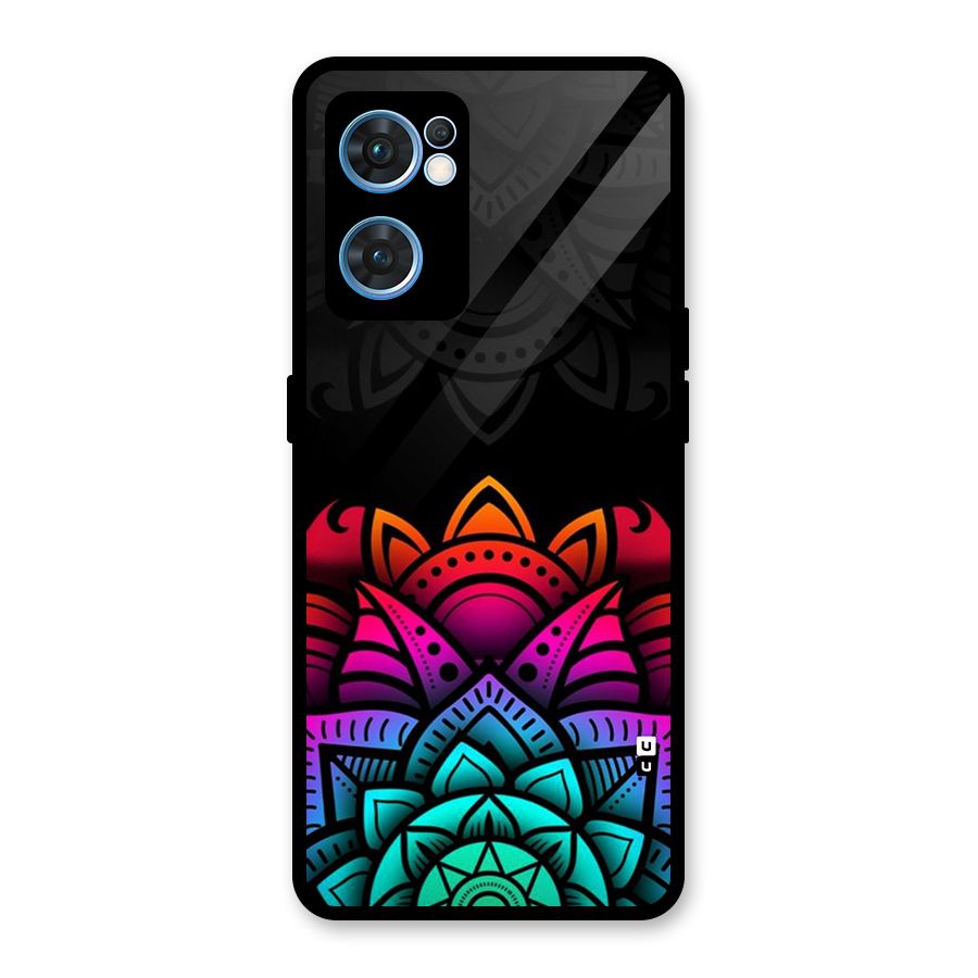 Wonderful Floral Glass Back Case for Oppo Reno7 5G