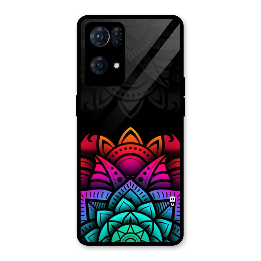 Wonderful Floral Glass Back Case for Oppo Reno7 Pro 5G