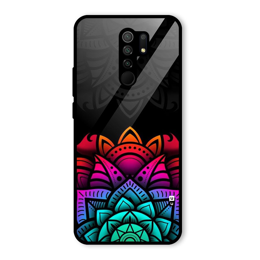 Wonderful Floral Glass Back Case for Poco M2