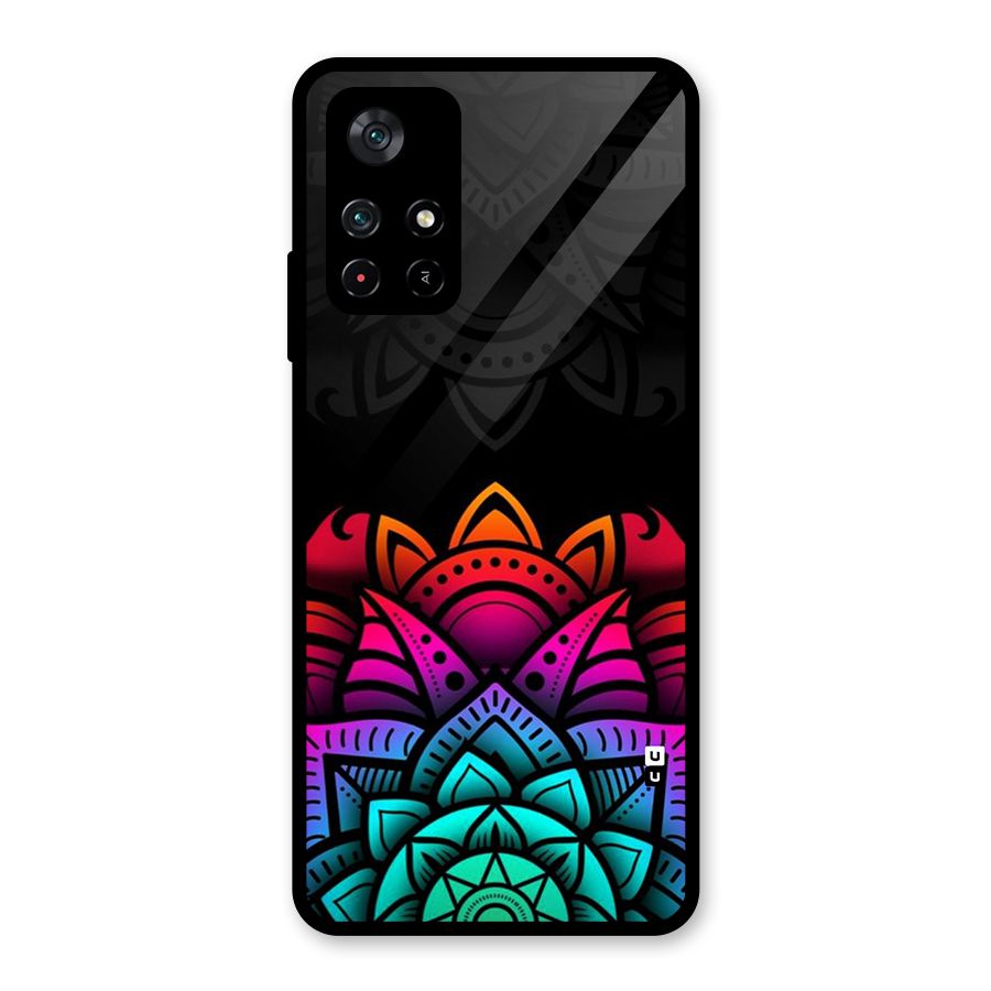 Wonderful Floral Glass Back Case for Poco M4 Pro 5G