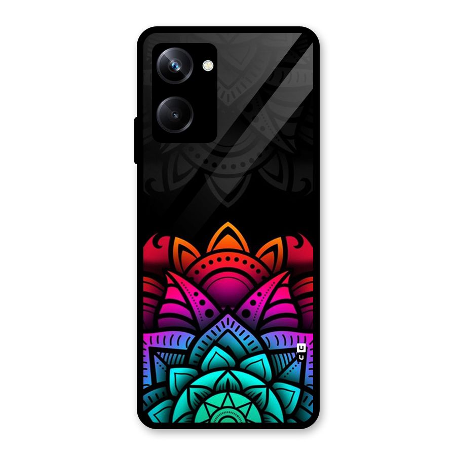 Wonderful Floral Glass Back Case for Realme 10 Pro