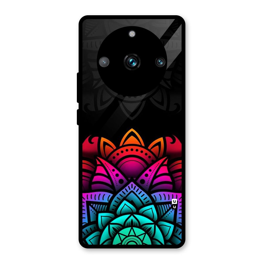 Wonderful Floral Glass Back Case for Realme 11 Pro Plus
