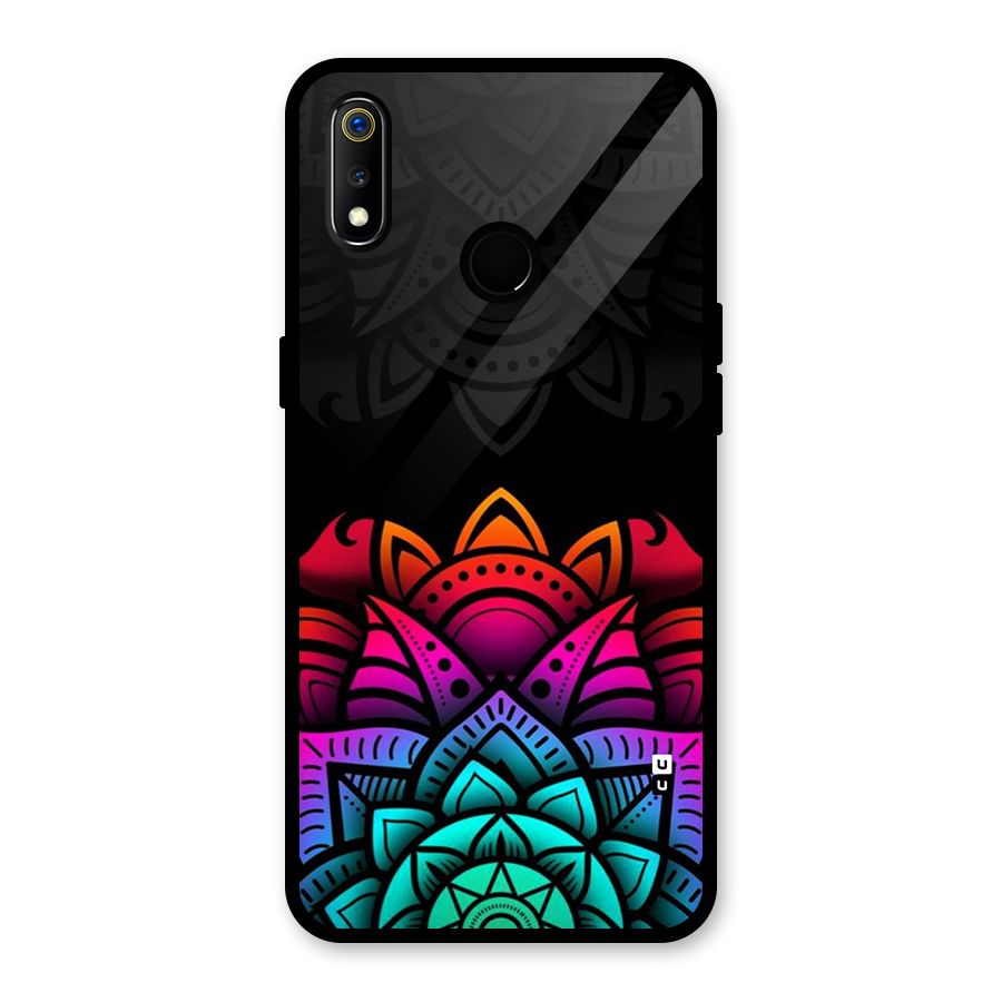 Wonderful Floral Glass Back Case for Realme 3i