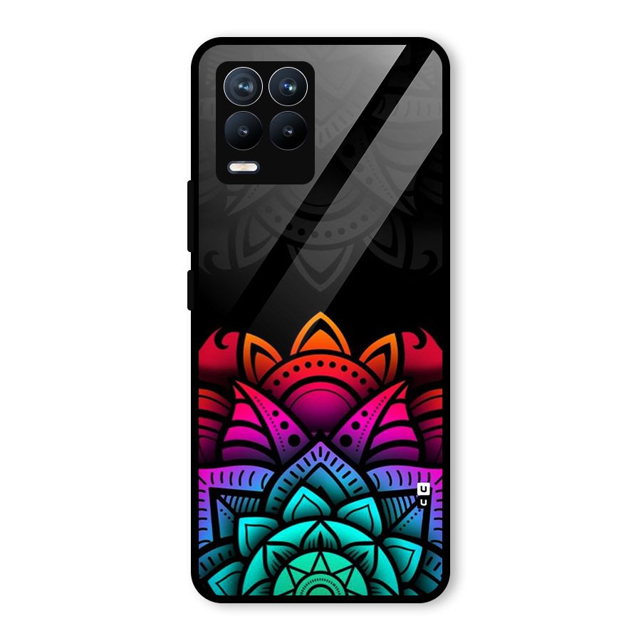 Wonderful Floral Glass Back Case for Realme 8