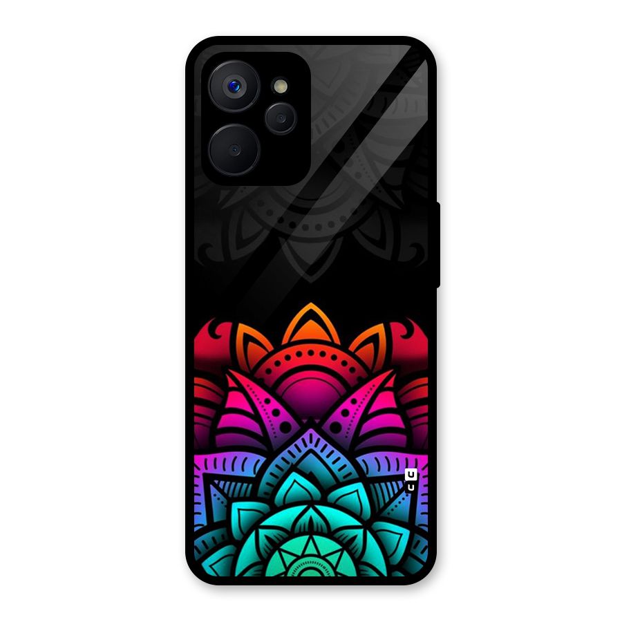 Wonderful Floral Glass Back Case for Realme 9i 5G