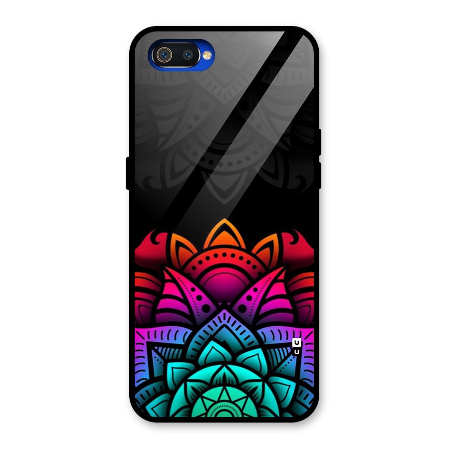 Wonderful Floral Glass Back Case for Realme C2