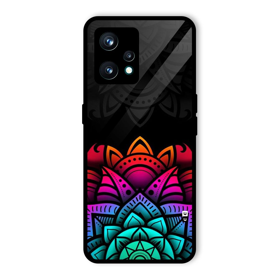 Wonderful Floral Glass Back Case for Realme Narzo 50 Pro