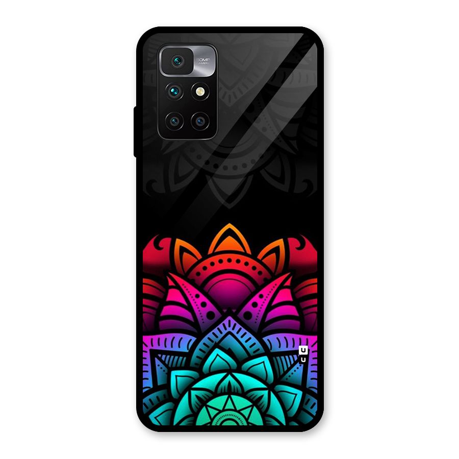 Wonderful Floral Glass Back Case for Redmi 10 Prime