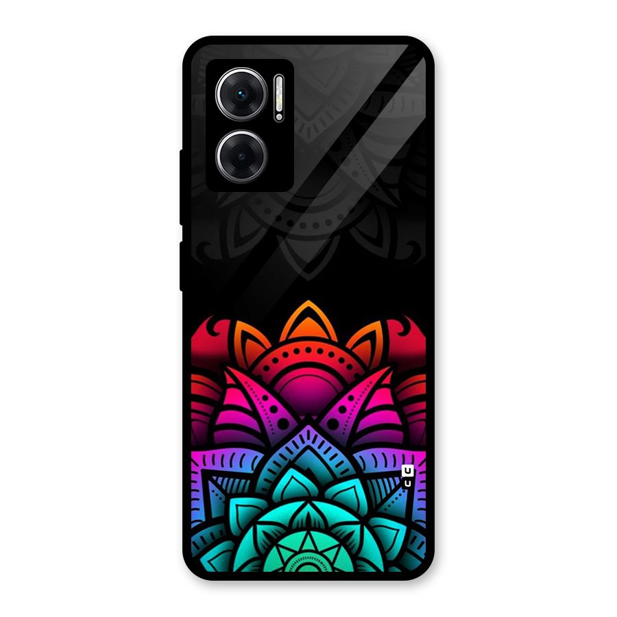 Wonderful Floral Glass Back Case for Redmi 11 Prime 5G