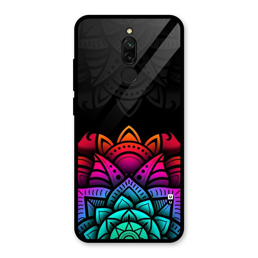 Wonderful Floral Glass Back Case for Redmi 8