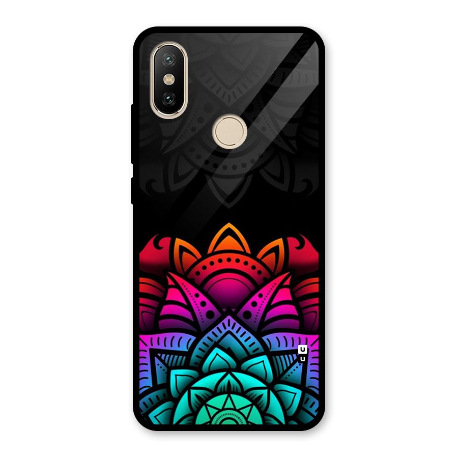 Wonderful Floral Glass Back Case for Redmi A2