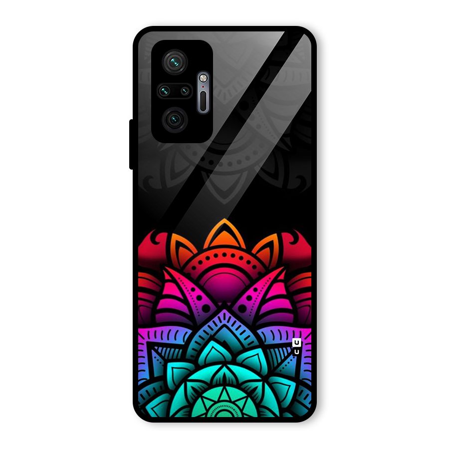 Wonderful Floral Glass Back Case for Redmi Note 10 Pro