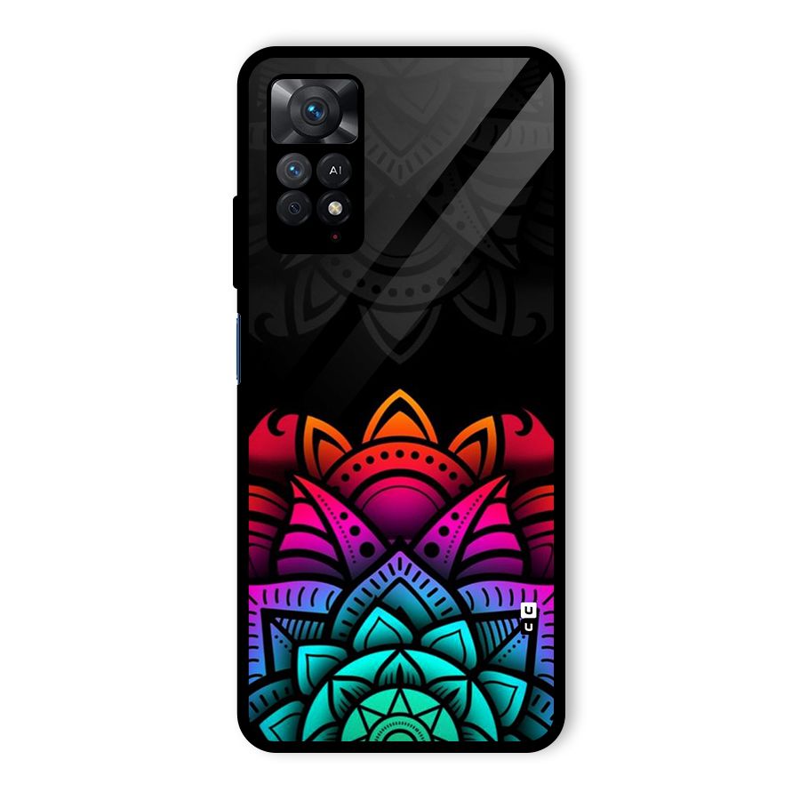 Wonderful Floral Glass Back Case for Redmi Note 11 Pro