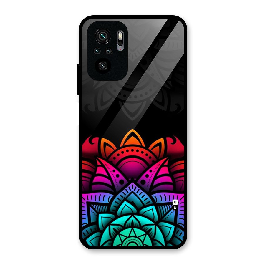 Wonderful Floral Glass Back Case for Redmi Note 11 SE