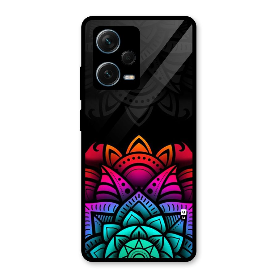 Wonderful Floral Glass Back Case for Redmi Note 12 Pro Plus 5G