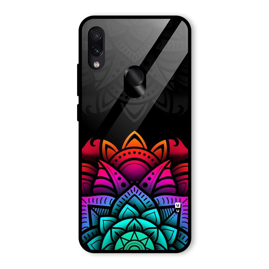 Wonderful Floral Glass Back Case for Redmi Note 7 Pro