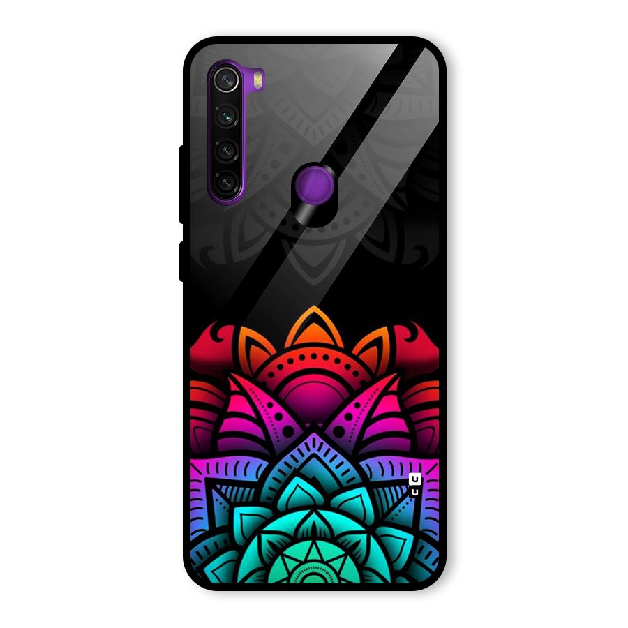 Wonderful Floral Glass Back Case for Redmi Note 8