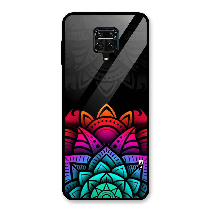 Wonderful Floral Glass Back Case for Redmi Note 9 Pro