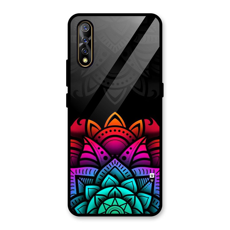 Wonderful Floral Glass Back Case for Vivo S1