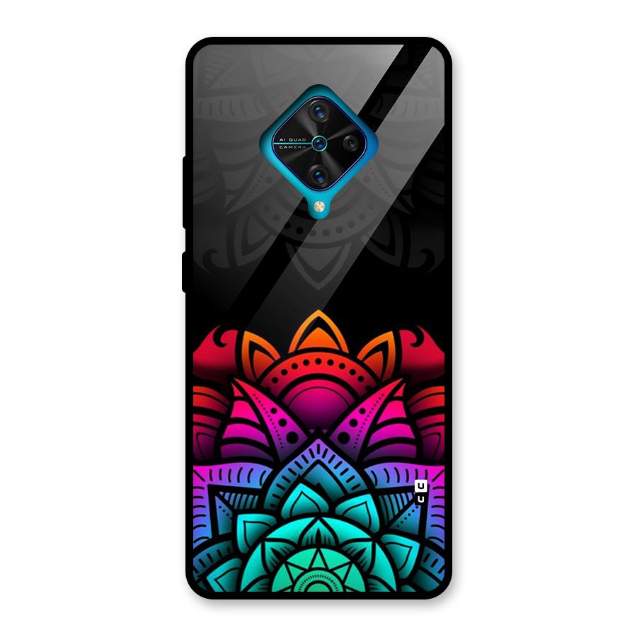 Wonderful Floral Glass Back Case for Vivo S1 Pro