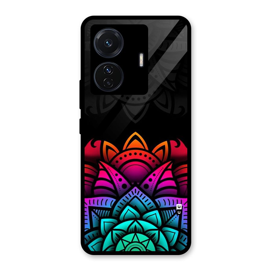 Wonderful Floral Glass Back Case for Vivo T1 Pro