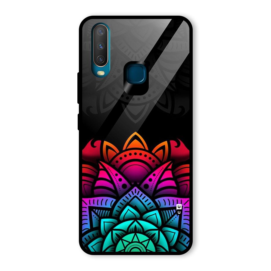 Wonderful Floral Glass Back Case for Vivo U10