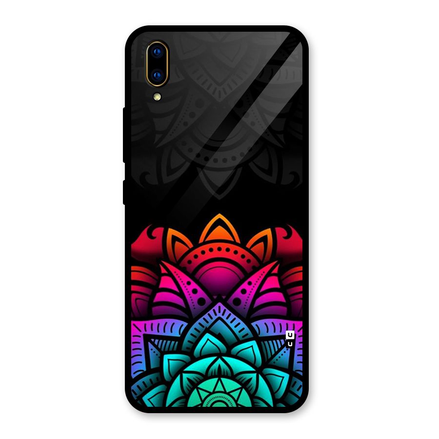 Wonderful Floral Glass Back Case for Vivo V11 Pro