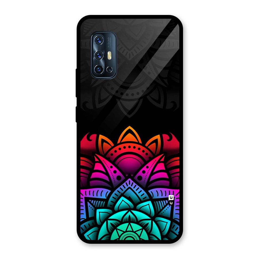 Wonderful Floral Glass Back Case for Vivo V17