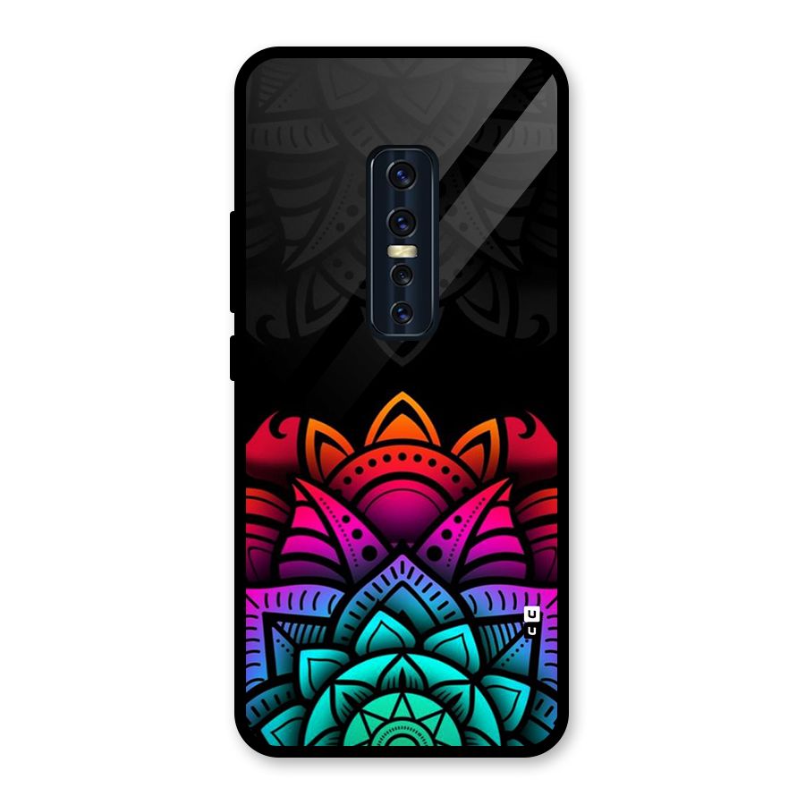 Wonderful Floral Glass Back Case for Vivo V17 Pro