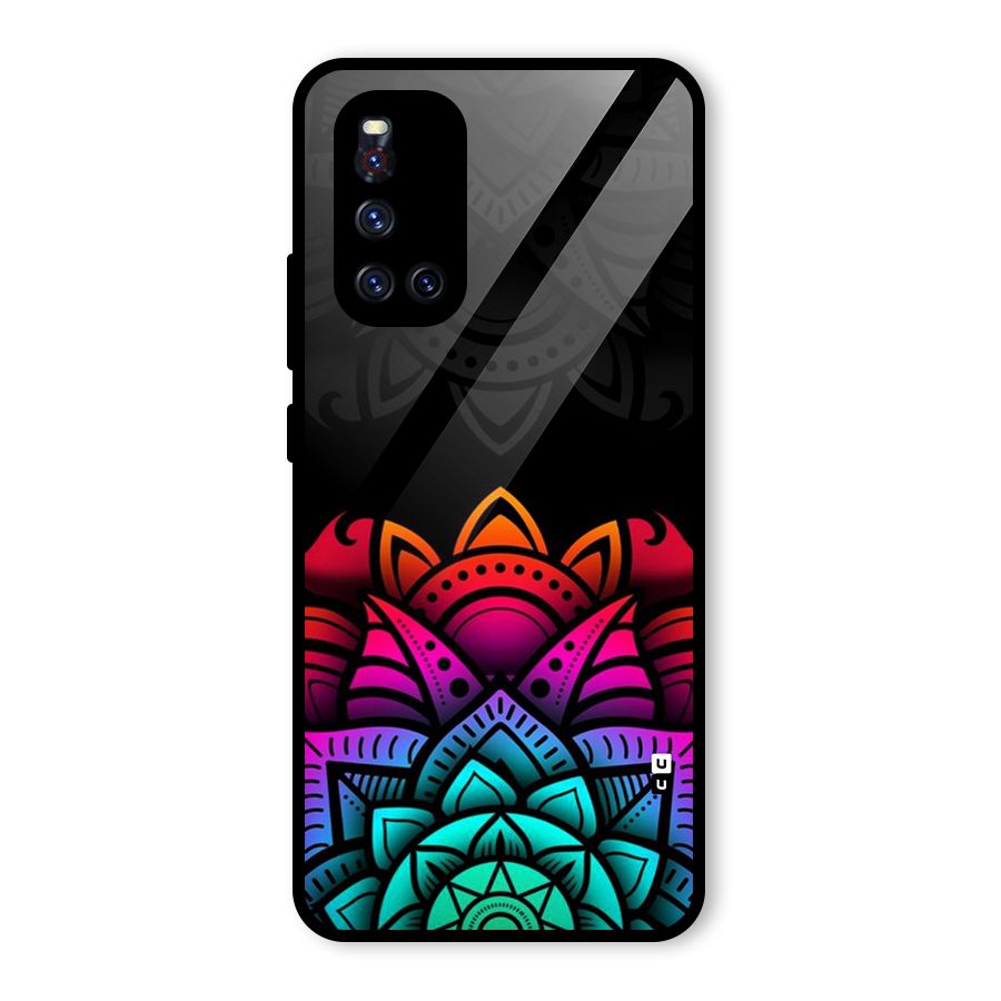 Wonderful Floral Glass Back Case for Vivo V19