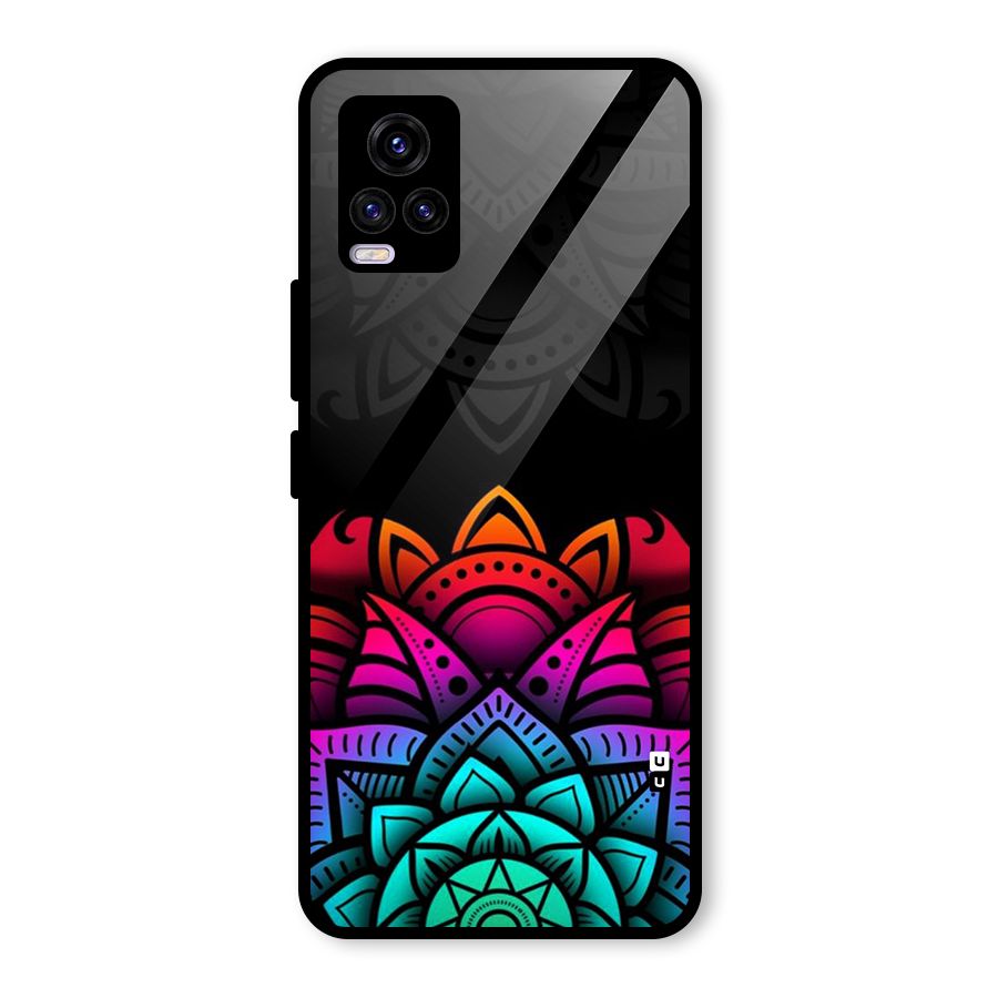 Wonderful Floral Glass Back Case for Vivo V20
