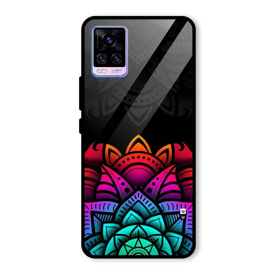 Wonderful Floral Glass Back Case for Vivo V20 Pro