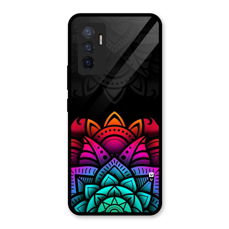 Wonderful Floral Glass Back Case for Vivo V23e