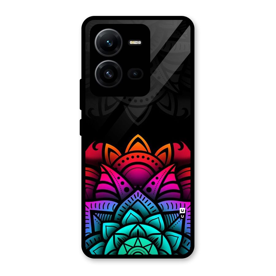 Wonderful Floral Glass Back Case for Vivo V25