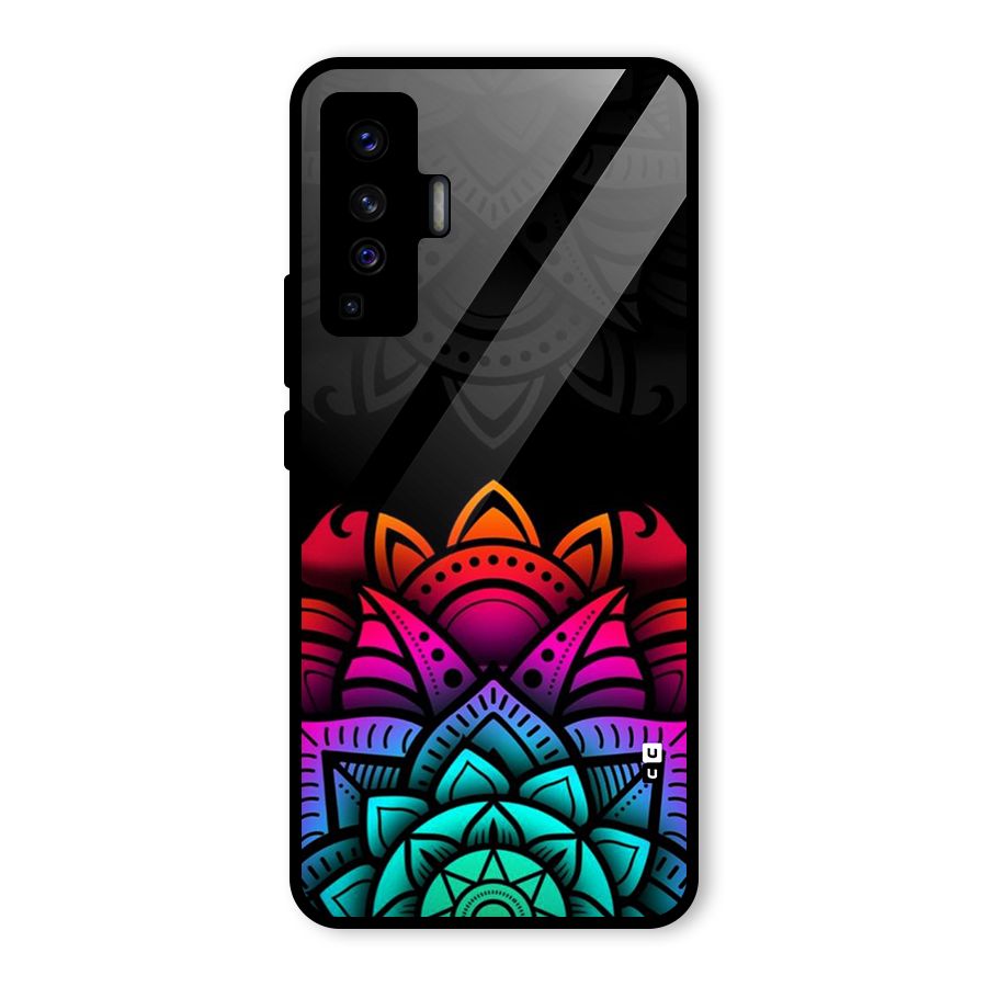 Wonderful Floral Glass Back Case for Vivo X50