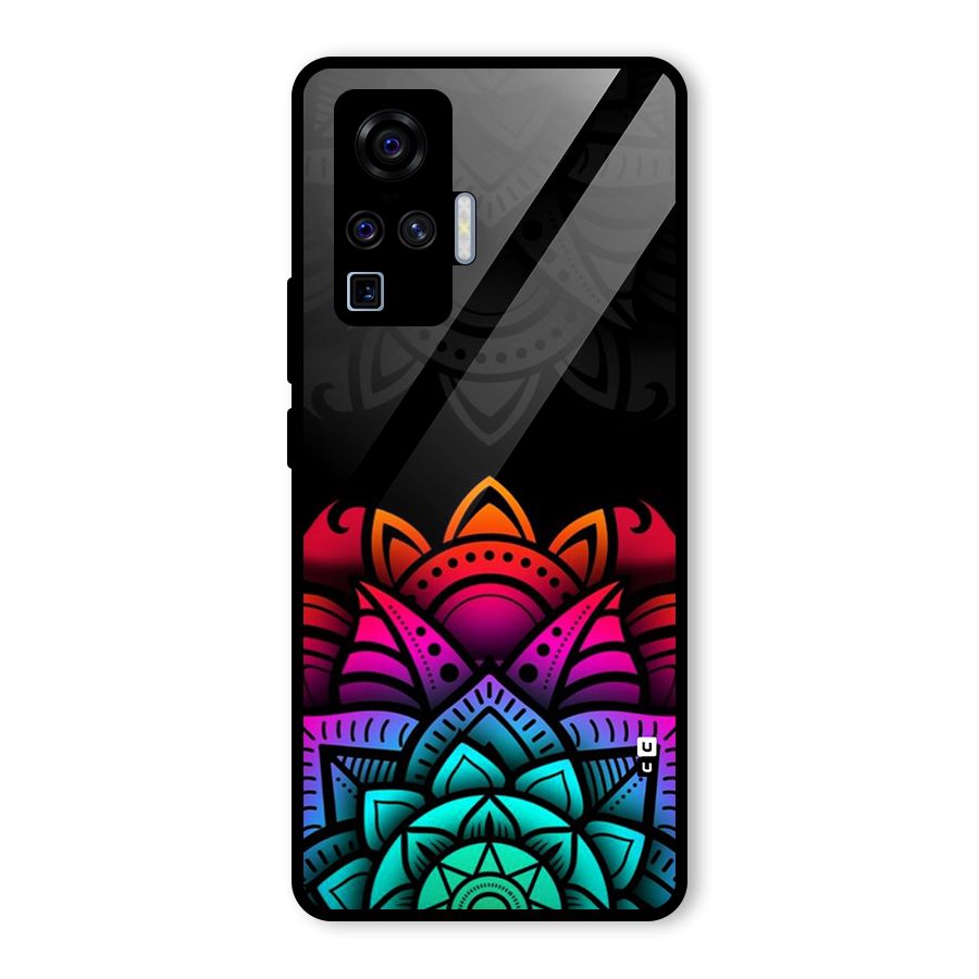 Wonderful Floral Glass Back Case for Vivo X50 Pro