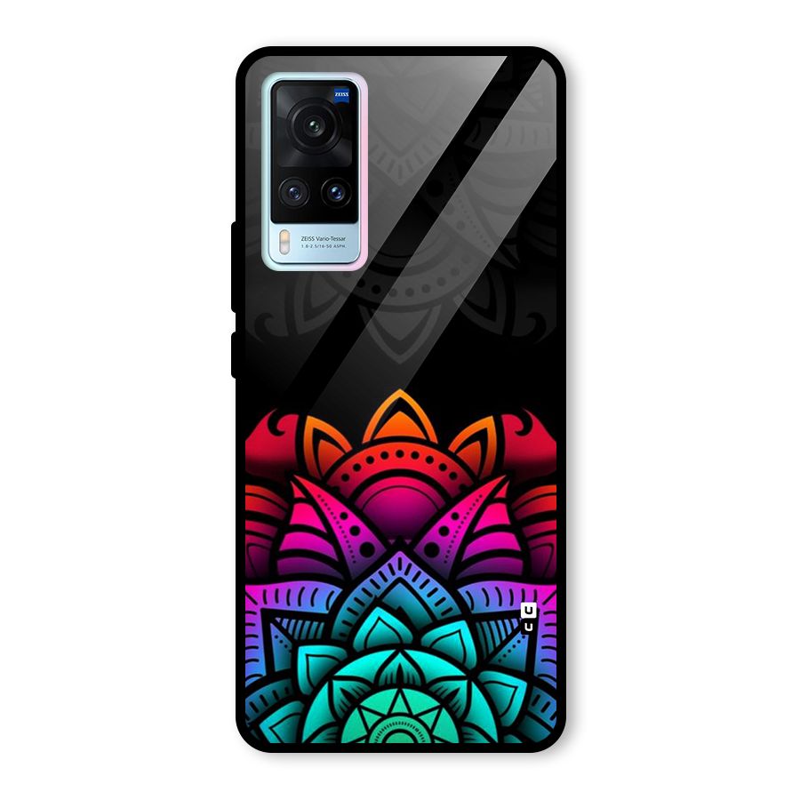 Wonderful Floral Glass Back Case for Vivo X60