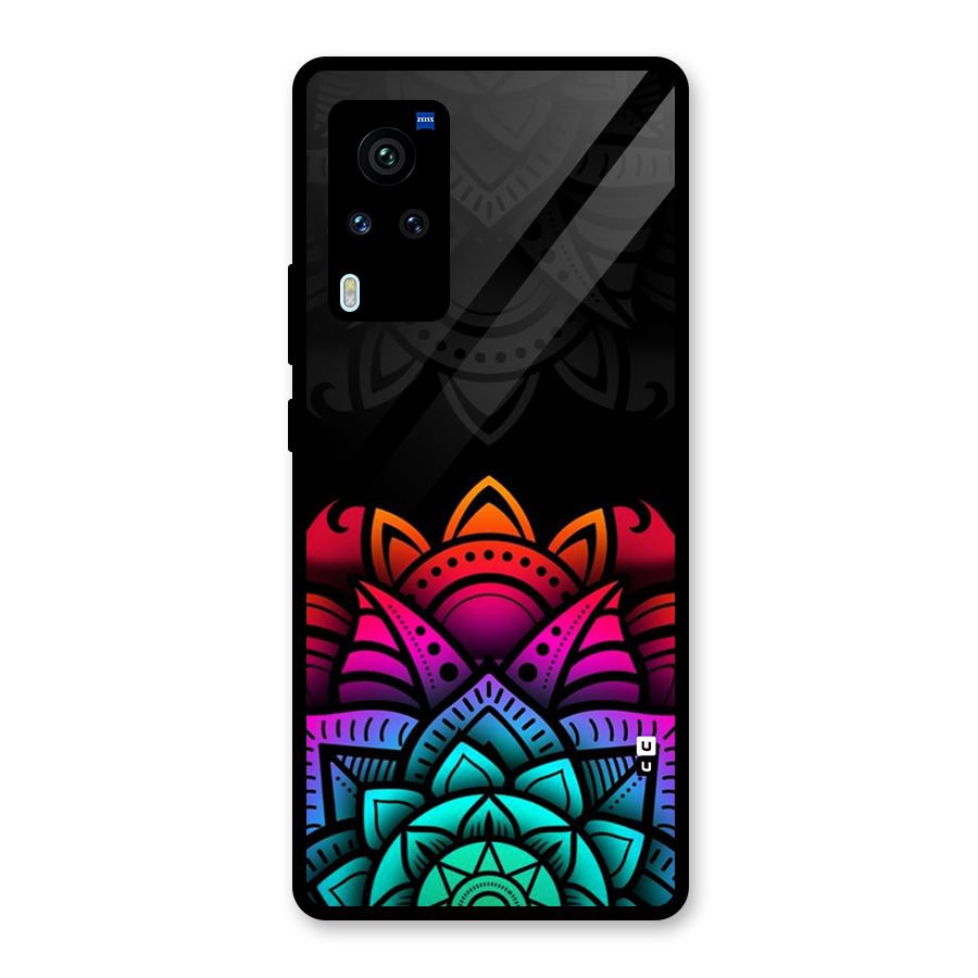 Wonderful Floral Glass Back Case for Vivo X60 Pro