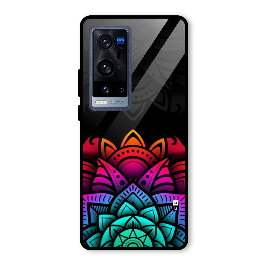 Wonderful Floral Glass Back Case for Vivo X60 Pro Plus