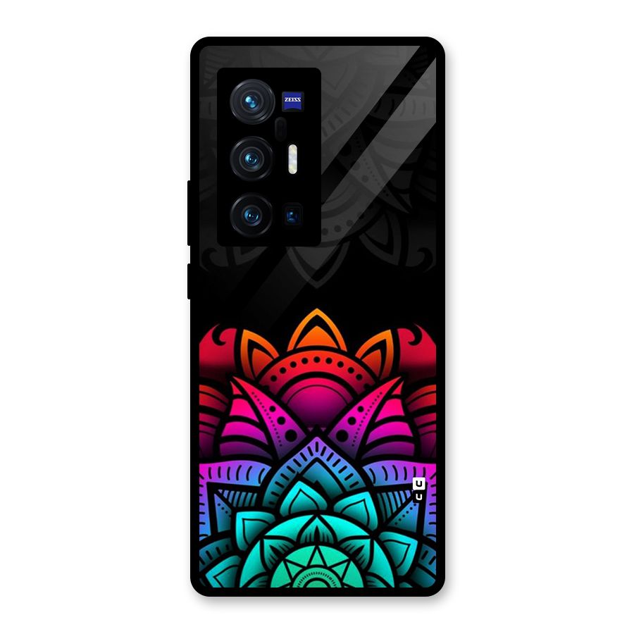 Wonderful Floral Glass Back Case for Vivo X70 Pro Plus