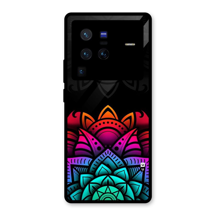 Wonderful Floral Glass Back Case for Vivo X80 Pro